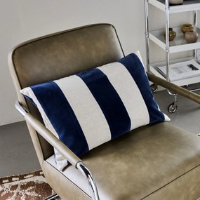 House Doctor Bavlnený poťah na vankúš Sono Blue 60 x 40 cm