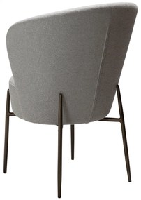 ORBIT ČALÚNENÁ STOLIČKA cashmere bouclé/black