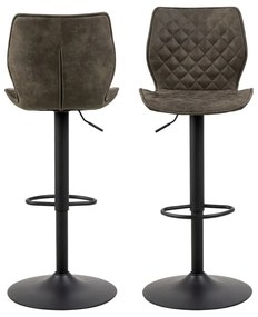 Tmavozelené otočné barové stoličky v súprave 2 ks 116 cm Naomi – Actona