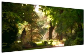 Obraz parku (120x50 cm)
