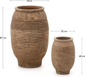 Kvetináče z terakoty v súprave 2 ks ø 54 cm Llonga – Kave Home