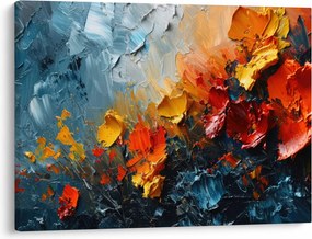 Obraz - Abstraktná maľba kvetov III. (70x50 cm)