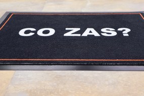 Mercury Flooring, Rohožka Čo zas 40x60 cm – na von aj na doma, 40x60, čierna