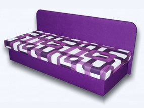 Jednolôžková posteľ (váľanda) 80 cm Lady IV (Fialová 49 + Gusto 10). Akcia -7%. Vlastná spoľahlivá doprava až k Vám domov. 793126