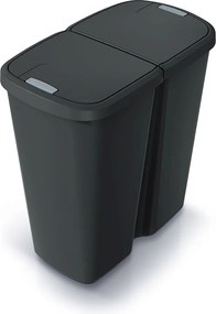 Odpadkový kôš COMPACTO DUA 45 L čierny