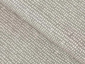 Biante Bavlnený štvorcový obrus Sandra SA-062 Nepravidelné tvary na sivobéžovom 120x120 cm