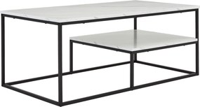 XXXLutz KONFERENČNÝ STOLÍK, čierna, biela, kov, kompozitné drevo, 110/60/45 cm MID.YOU - Stolíky do obývačky - 002798019801