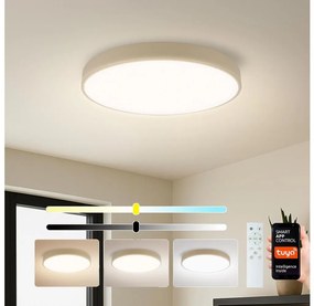 Brilagi - stmievateľné LED svietidlo POOL SMART LED/60W/230V pr. 50 cm Wi-Fi Tuya béžové +DO BG2227