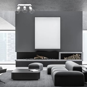 Bodové svietidlo DANTE 3xGU10/25W/230V biela/lesklý chróm