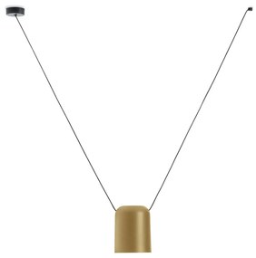 LEDS-C4 Attic závesná lampa valec Ø15 cm zlatá