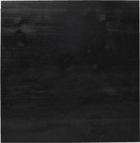 Zlatý kovový odkladací stolík Stefano s čiernou doskou - 40 * 40 * 55 cm
