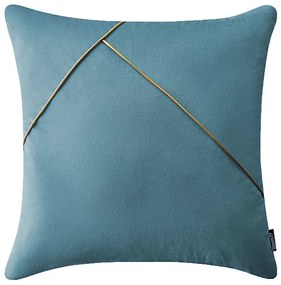 Jednofarebný dekoračný vankúš 45x45cm Glam Simple &#8211; Light Blue