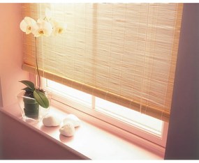Bambusová roleta v prírodnej farbe 60x160 cm – Gardinia