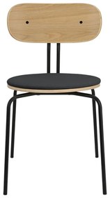 Čierno-antracitová jedálenská stolička Curious – UMAGE