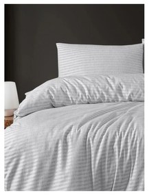 Svetlosivé 4-dielne predĺžené obliečky na dvojlôžko s plachtou 200x220 cm – Mila Home