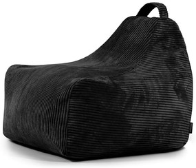 Čierny menčestrový detský sedací vak Game Amuse – SLOWDOWN