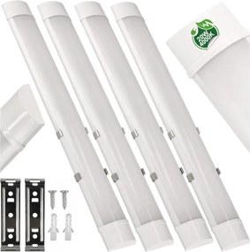 4x LED svietidlo na stropnú montáž 60 cm 20W 2400 lm 4000 k
