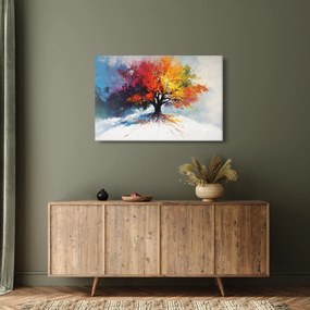 Obraz - Pestrofarebný strom (90x60 cm)