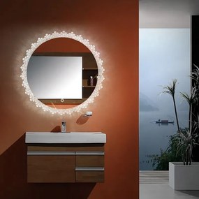Rea Zrkadlo ⌀60 cm s regulovateľným LED osvetlením HOM-01500