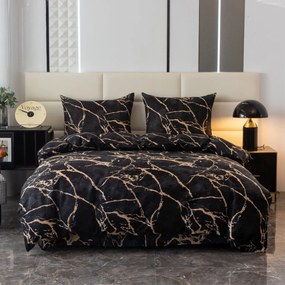 Obliečky z mikrovlákna OBSIDIAN čierne Rozmer obliečky: 70 x 80 cm | 140 x 200 cm