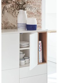 Krémovobiela komoda 100x120x40 cm Corvo – Teulat