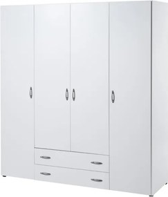 Sconto Šatníková skriňa SEBA 4 biela