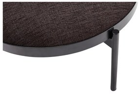 Čierna stolička Hübsch Futuro, ø 65 cm