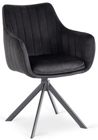 PROXIMA.store - Čalúnená otočná stolička MUMBAI FARBA: sivá