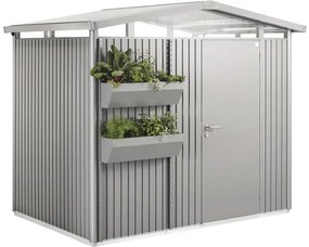 Hrantík pre záhradný domček Biohort FloraBoard 82x25x188 cm 2 ks sivý kremeň metalický