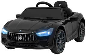 RAMIZ Elektrická autíčko  Maserati Ghibli - čierne - 2x30W- BATÉRIA - 12V4,5Ah - 2024