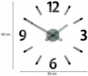 Sammer Dizajnové nástenné hodiny v čiernej farbe Will