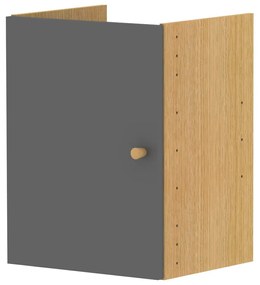 Sivý modulárny policový systém 33x43.5 cm Z Cube - Tenzo