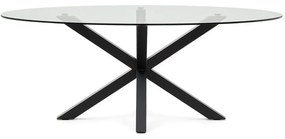 Jedálenský stôl so sklenenou doskou 100x200 cm Argo – Kave Home
