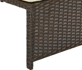 Sconto Záhradná pohovka NEAPEL hnedá/béžová