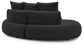 Tmavosivá pohovka z textílie bouclé 260 cm Saint-Germain – Bobochic Paris