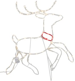 Vianočná stojaca lampa Jeleň 50 cm vrátane LED s časovačom IP44 - Pax