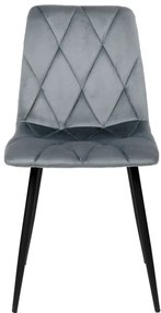 Jedálenská stolička MADISON zamatová, grafitová