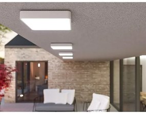 Panlux Prisadené LED svietidlo Verona Square biela, 28,3 x 28,3 cm, IP54
