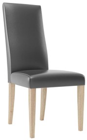 Jedálenská stolička Kelbu 101 (dub camargue + čierna). Akcia -20%. Vlastná spoľahlivá doprava až k Vám domov. 1068256