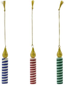 House Doctor Vianočná ozdoba Candle – set 3 ks