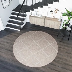 Koberec ARRUBA 4912 ružový kruh