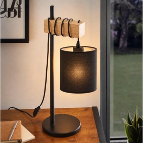 BRILAGI - Stolná lampa NUBILA 1xE27/40W/230V hnedá/čierna