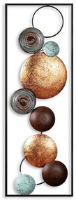 Nástěnná kovová dekorace Textured 7 vícebarevná