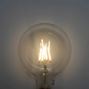 Sada 5 ks E27 3-stupňová stmievateľná LED žiarovka so špirálovým vláknom G125 4W 450lm 3000K