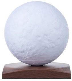 Tmavohnedá svetelná dekorácia na USB ø 12 cm Smart LunaSpin – Gingko