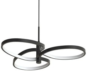 LED luster na lanku RIBBON LED/25W/230V 4000K čierny