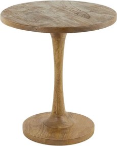 Okrúhly drevený bistro stolík Bicaba - Ø50*55 cm