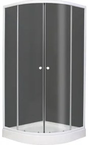 Štvrťkruhový sprchový kút Holiday 80x80 cm dvojkrídlové dvere