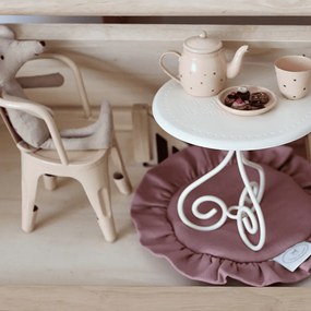 Mini podložka s volánom sýto ružová