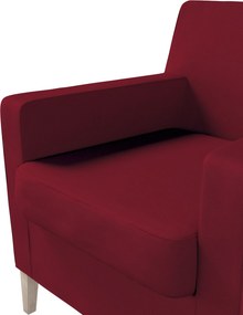 Poťah na kreslo Karlstad farba produktu červená látka zapletaná